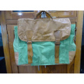 Green Canvas Messenger Bag